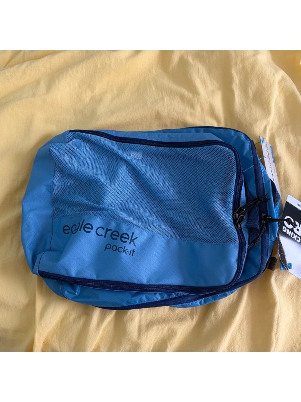 Eagle Creek Pack-It Cube Set 3 Medium Blue & Black NWT Travel Packing Cubes